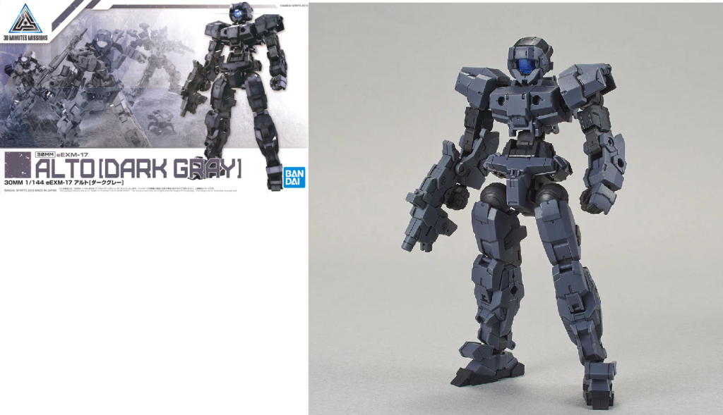 GUNDAM - 30MM eEXM-17 Alto Dark Gray - Model Kitt