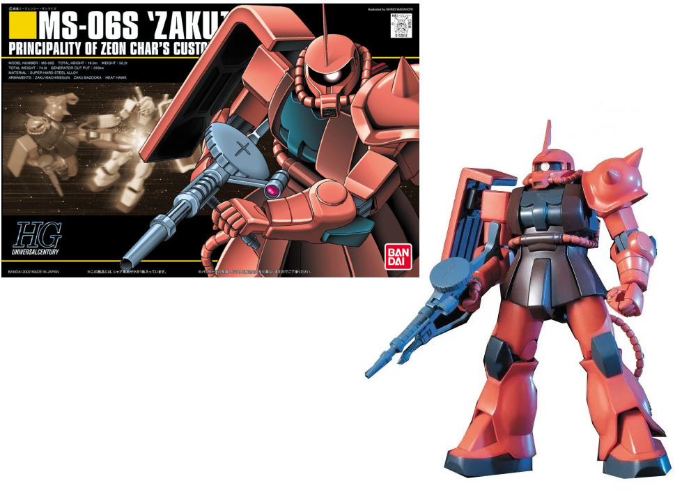 [PREORDER] GUNDAM - HGUC 1/144 MS-06S Zaku II Mobile Suit - Model Kit
