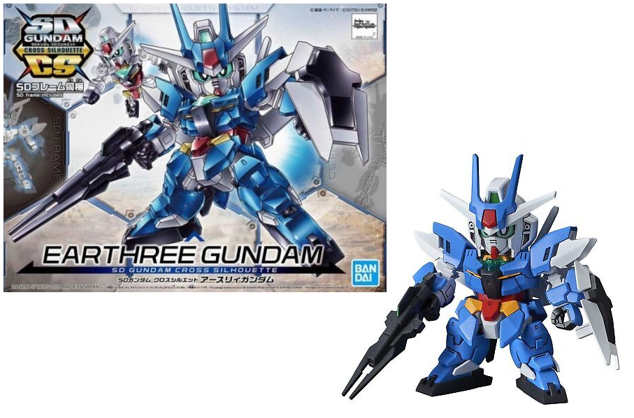 GUNDAM - SD Cross Silhouette Earthree Gundam - Model Kit