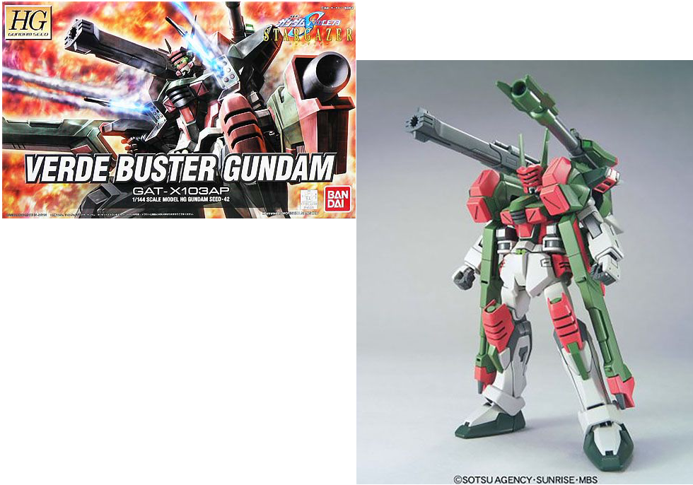 GUNDAM - HG 1/144 Stargazer GAT-X103AP Verde Buster Gundam - Model Kit