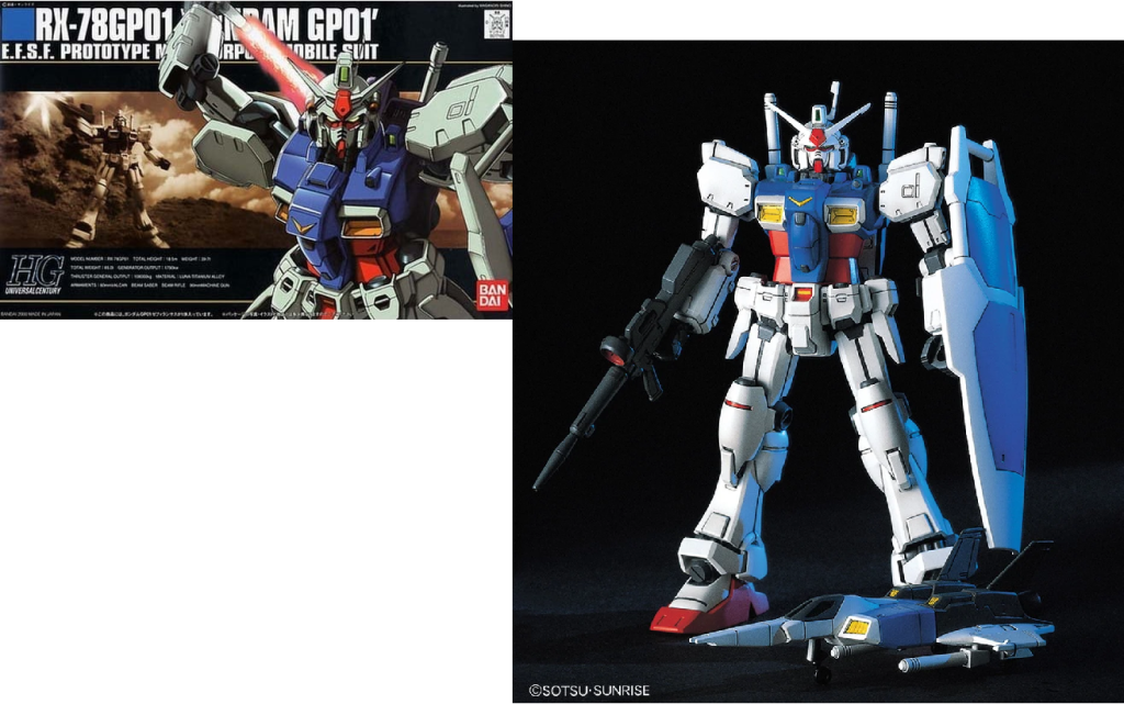 GUNDAM - HGUC 1/144 RX-78 GP01 Zephyranthes - Model Kitit