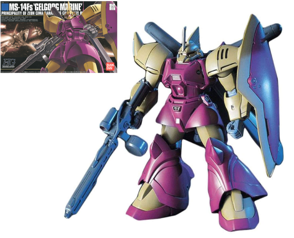 GUNDAM - HGUC 1/144 MS-14Fs Gelgoog Marine Cimagarahau - Model Kit