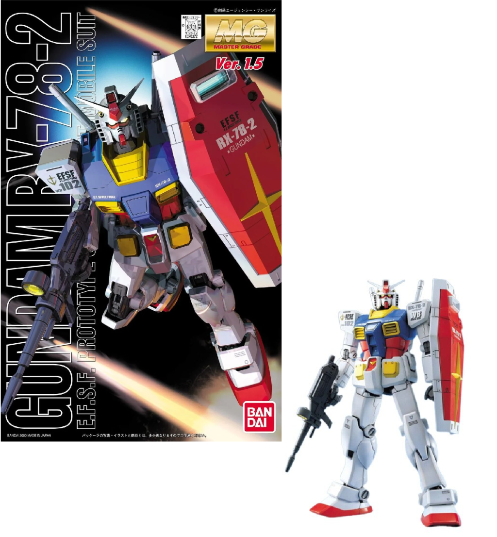 GUNDAM - MG 1/100 RX-78 Gundam Ver 1.5 - Model Kit