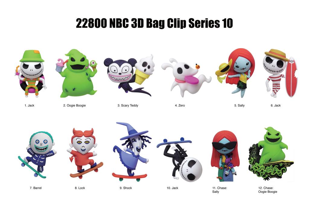 [PREORDER] NBX - Series 10 - 3D Foam Bag Clip (Display 24 Pcs)