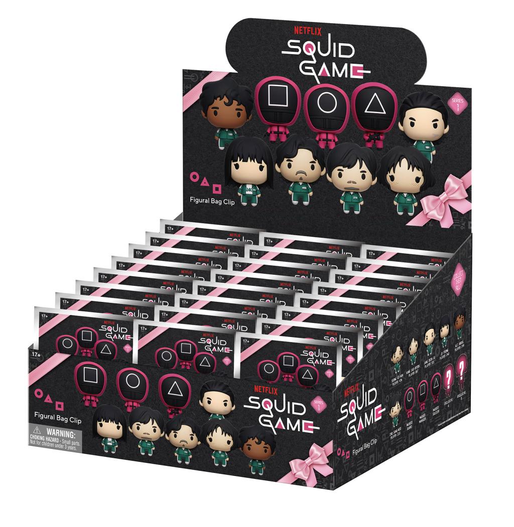 [PREORDER] SQUID GAME - Series 1 - 3D Foam Bag Clip (Display 24 Pcs)
