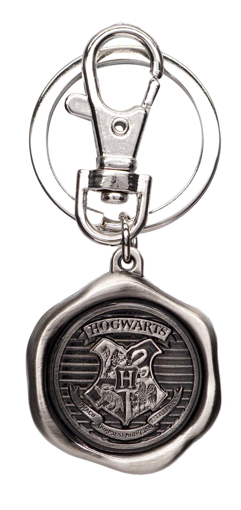 HARRY POTTER - Hogwarts Logo - Pewter Keychain