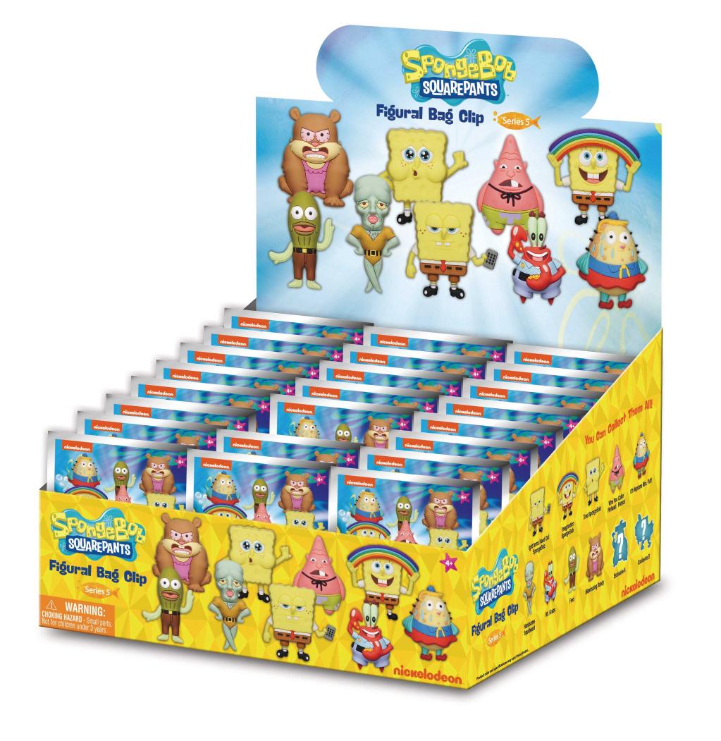 [PREORDER] NICKELODEON - Series 5 - 3D Foam Bag Clip (Display 24 Pcs)
