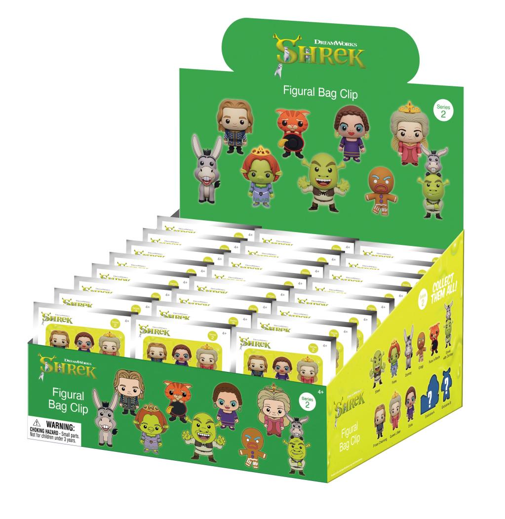 [PREORDER] SHREK - Series 2 - 3D Foam Bag Clip (Display 24 Pcs)