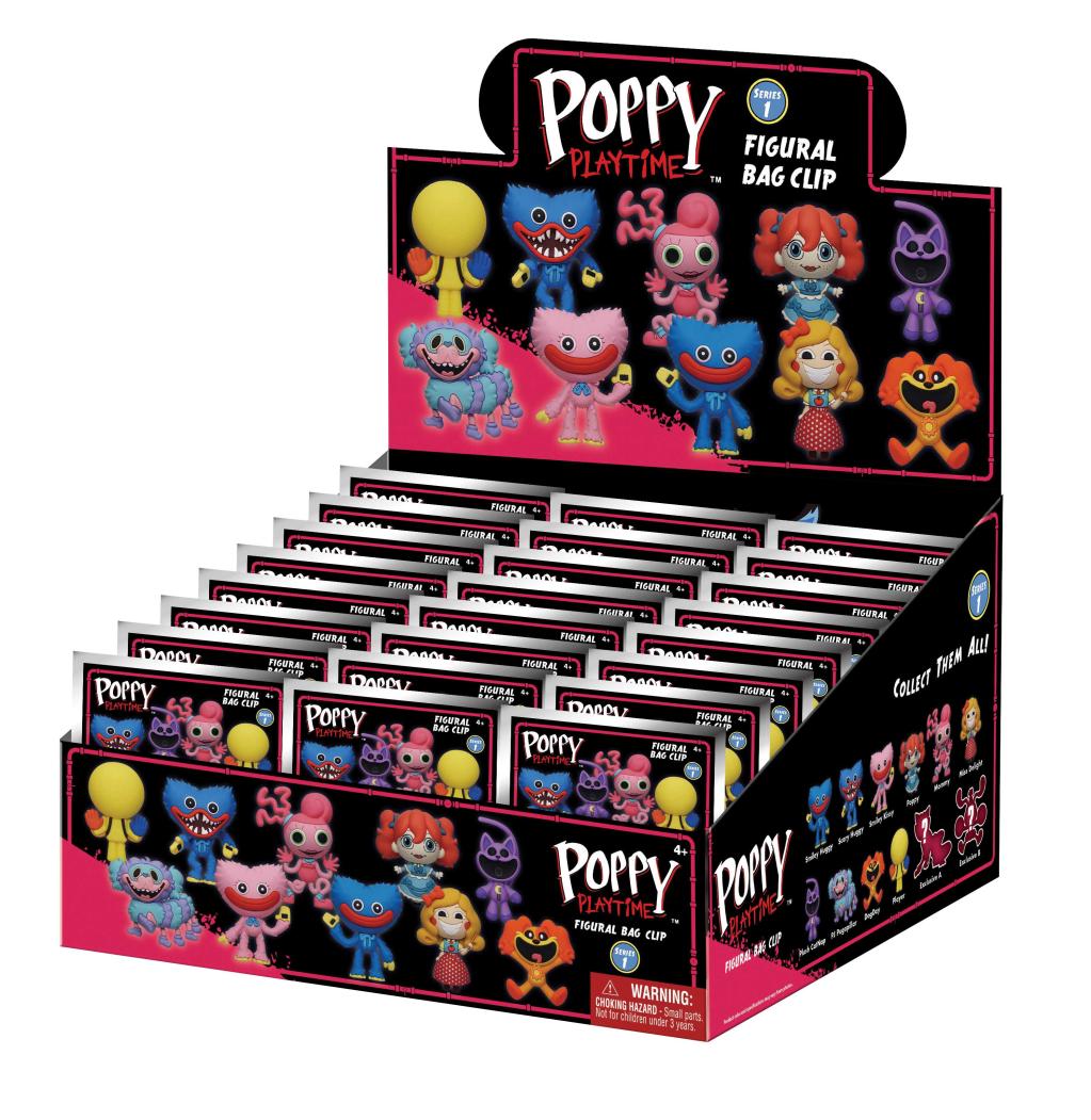 [PREORDER] POPPY PLAYTIME - Series 1 - 3D Foam Bag Clip (Display 24 Pcs)