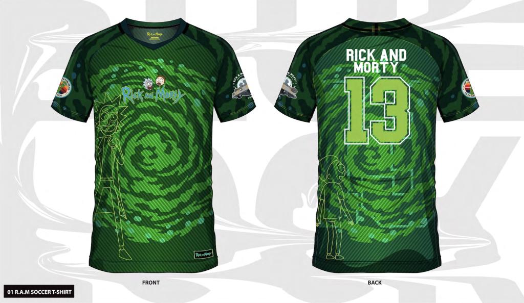 RICK & MORTY - Rick & Morty 13 - Soccer Jersey Men (XXL)