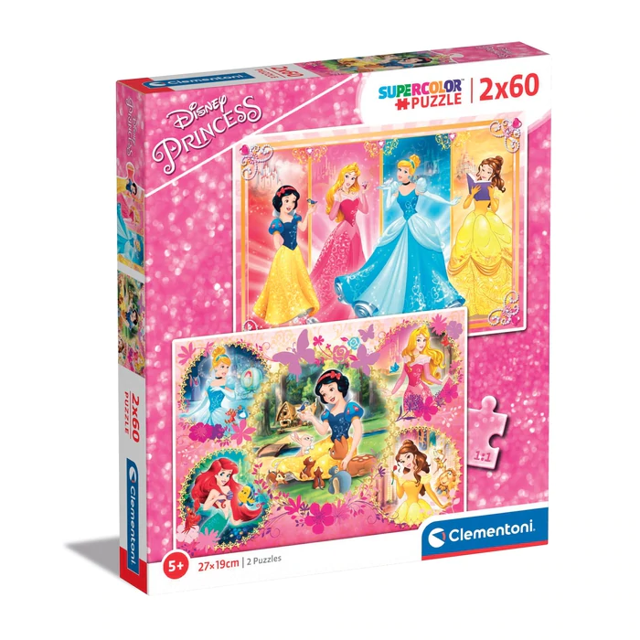 DISNEY - Princesses - 2 Puzzle 60P