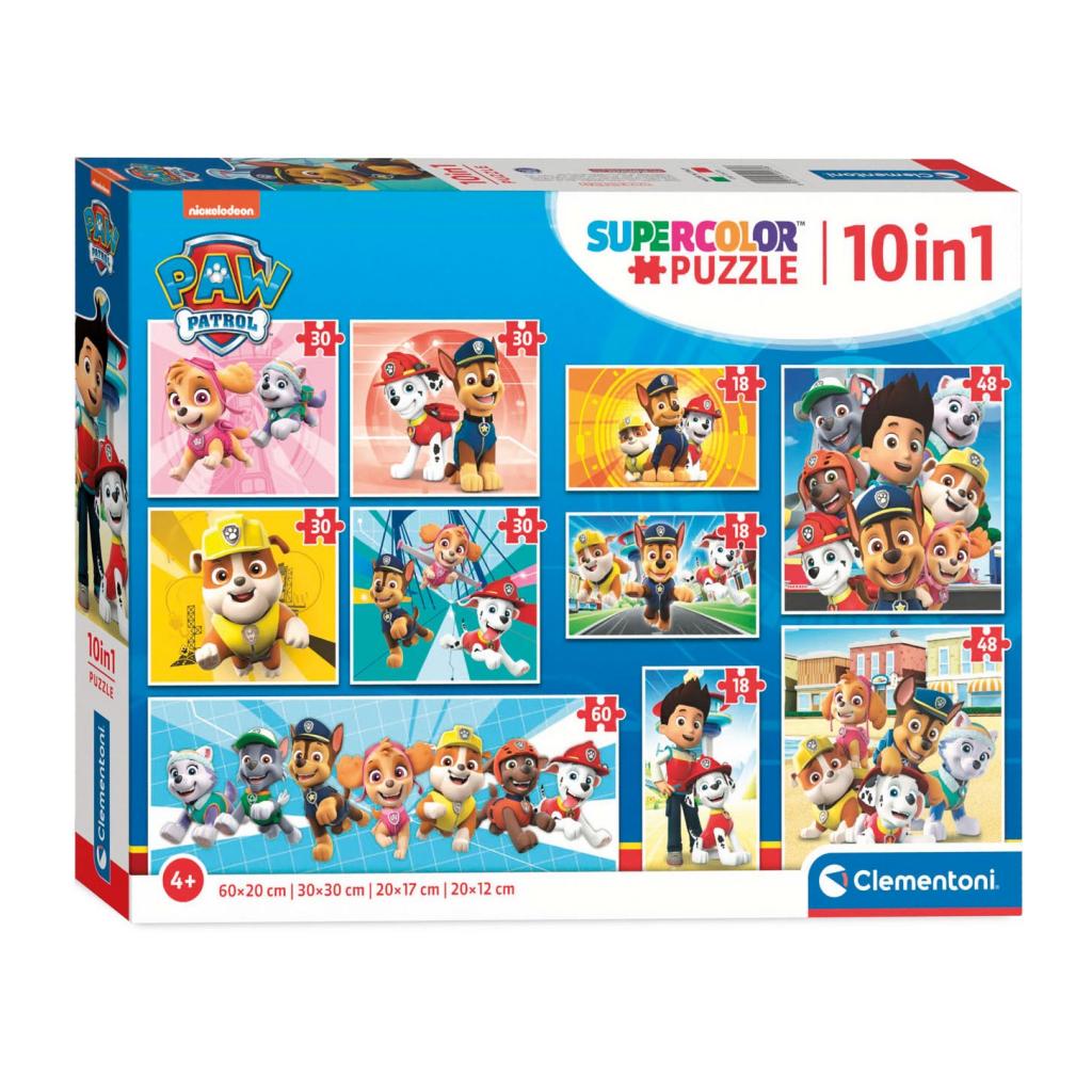 PAW PATROL - 10 Puzzle 18 (3) + 30 (4) + 48 (2) + 60 (1) P