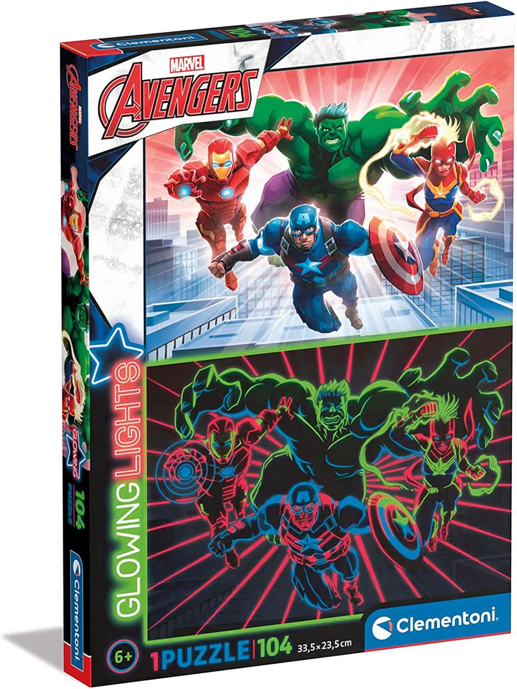 MARVEL - The Avengers - Puzzle Glow In The Dark 104P