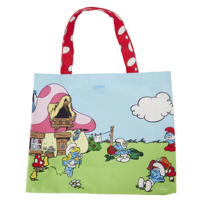 SMURFS - Village Life - Canvas Tote Bag LoungeFly
