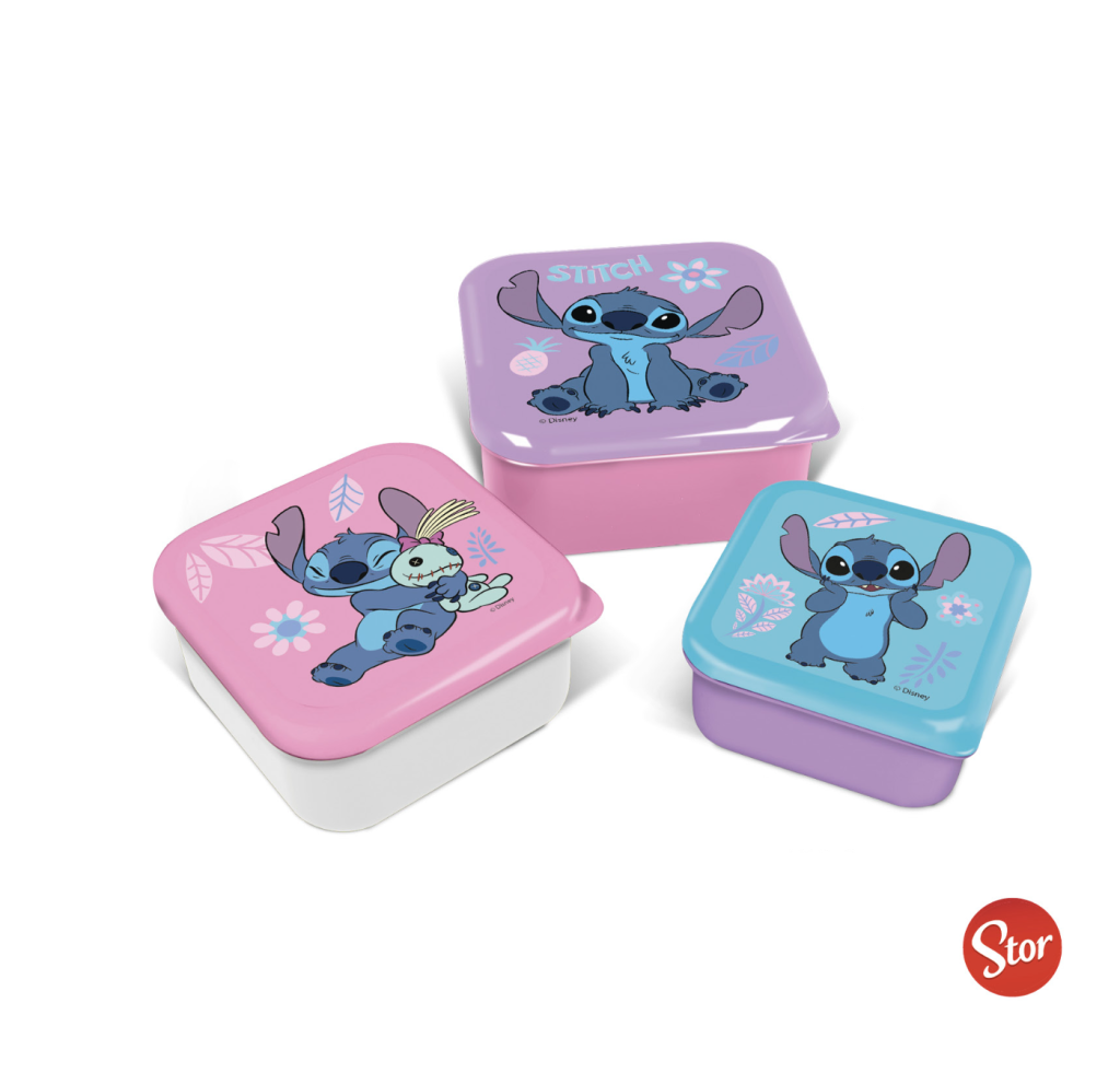 STITCH - Watercolor - Snack Boxes - 3 pcs