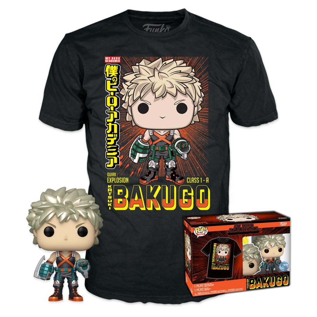 MY HERO ACADEMIA - Booble Head POP N° 249 - Bakugo (MT) + Tee (L)