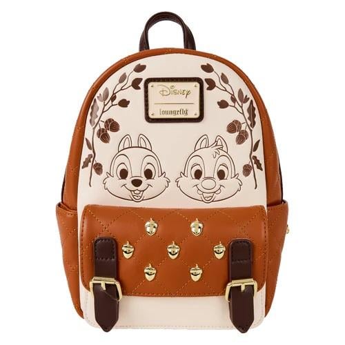 DISNEY - Chip and Dale "Quilted" - Mini Backpack LoungeFly