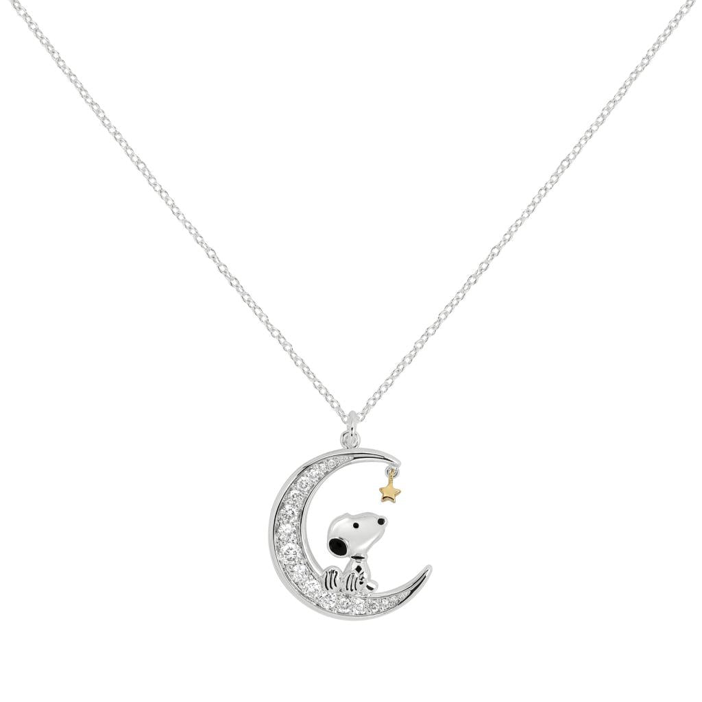 SNOOPY - Stone Moon Necklace Set 18mm