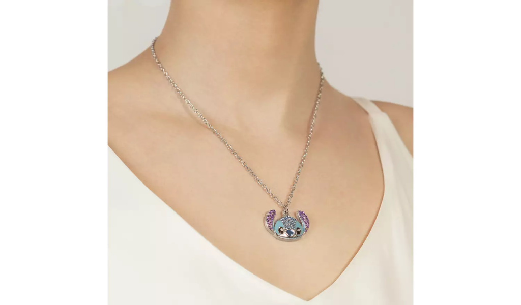 STITCH - Head - Crystal Pendant Necklace 16mm