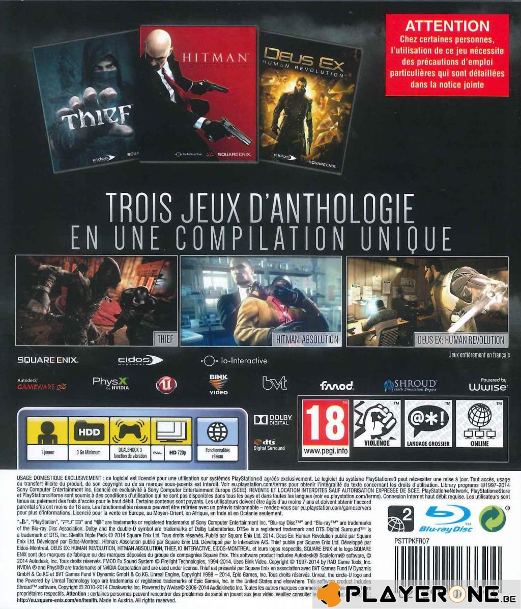 ULTIMATE STEALTH Triple Pack (Thief + Hitman + Deux Ex Rev)