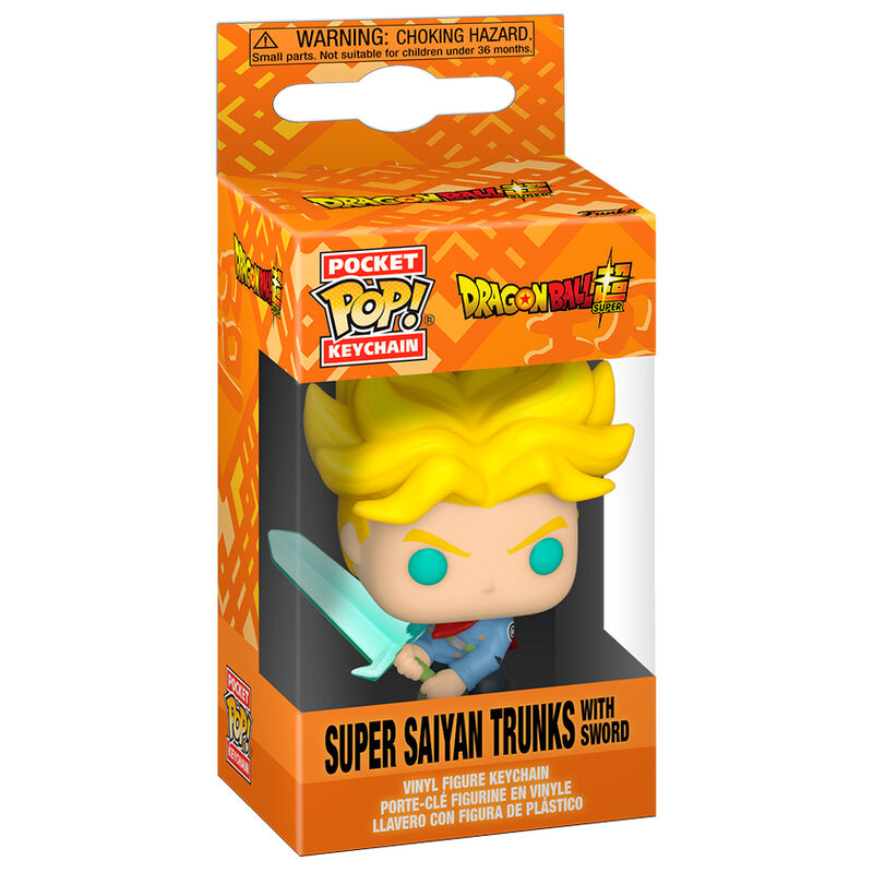 Portachiavi Pocket POP Dragon Ball Super Saiyan Trunks with Sword
