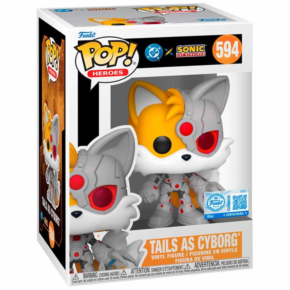 [PREORDER] Figura POP Sonic The Hedgehog DC Comics Tails As Cyborg Exclusive