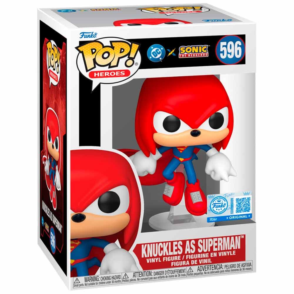 [PREORDER] Figura POP Sonic The Hedgehog DC Comics Knuckles As Superman Exclusive