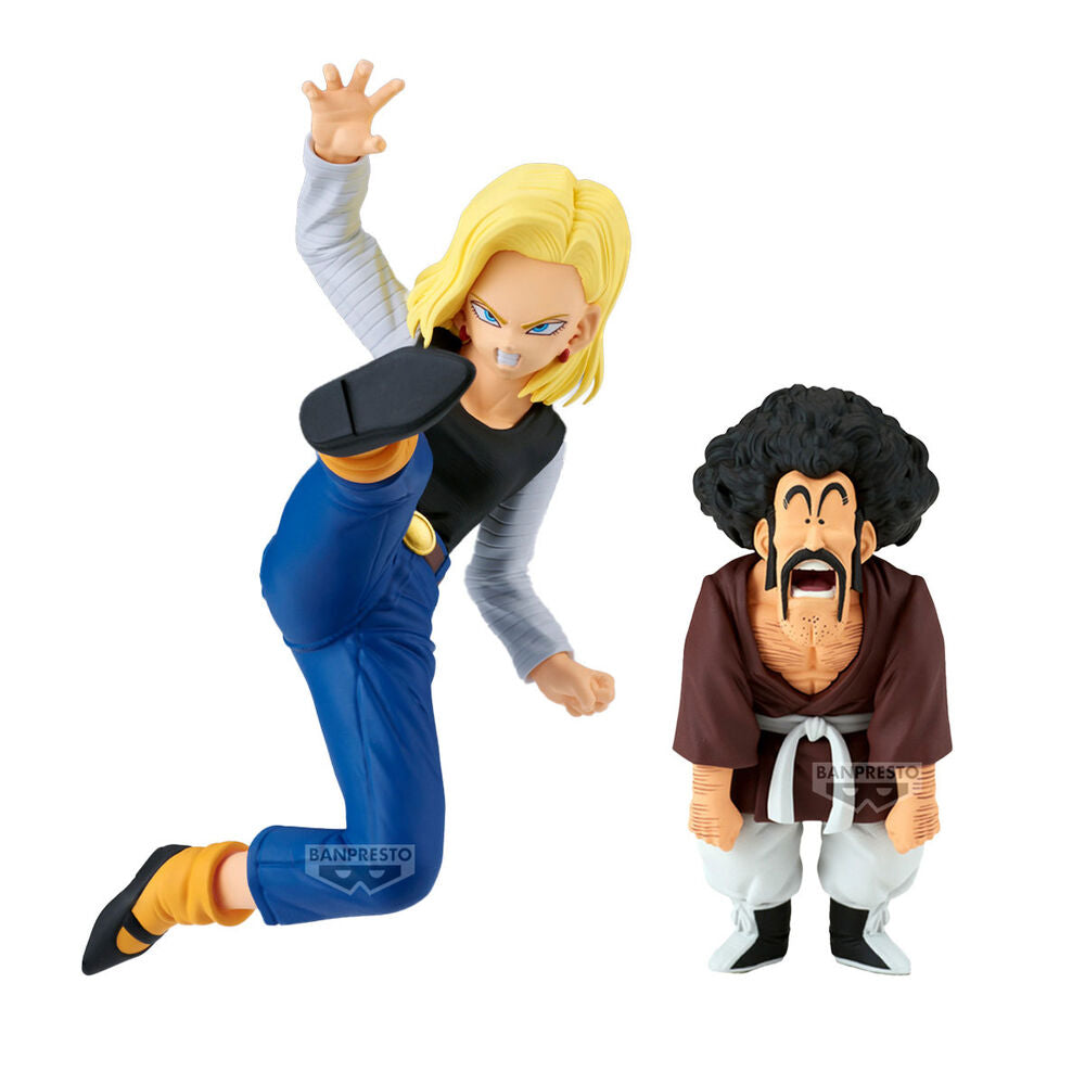 [PREORDER] Set 2 figure Android 18 & Mr. Satan Match Makers Dragon Ball Z 11-8cm