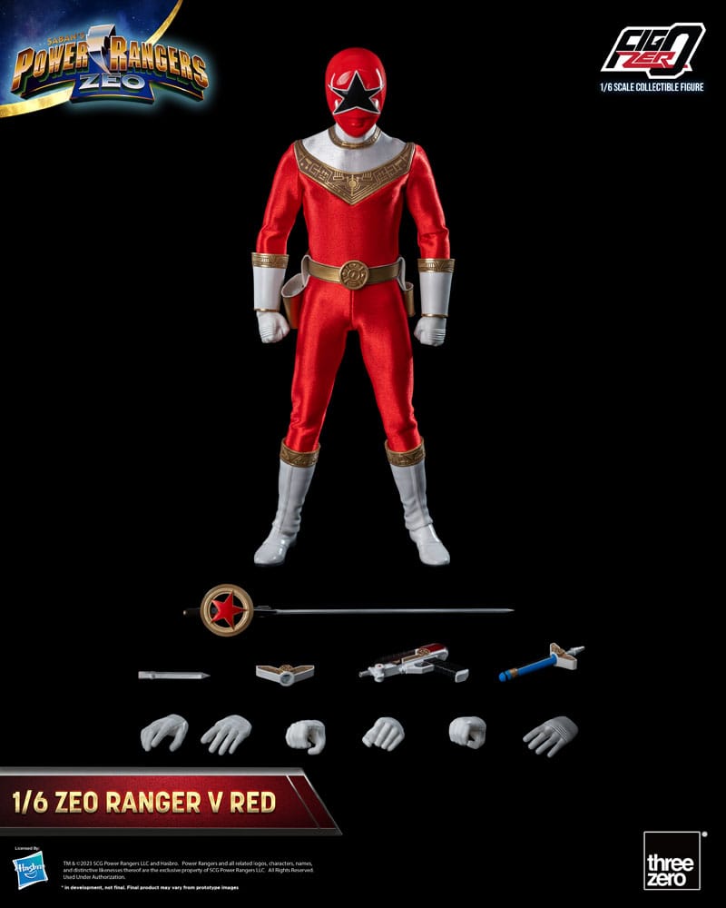 [PREORDER] Power Rangers Zeo FigZero Action Figure 1/6 Ranger V Red 30 cm