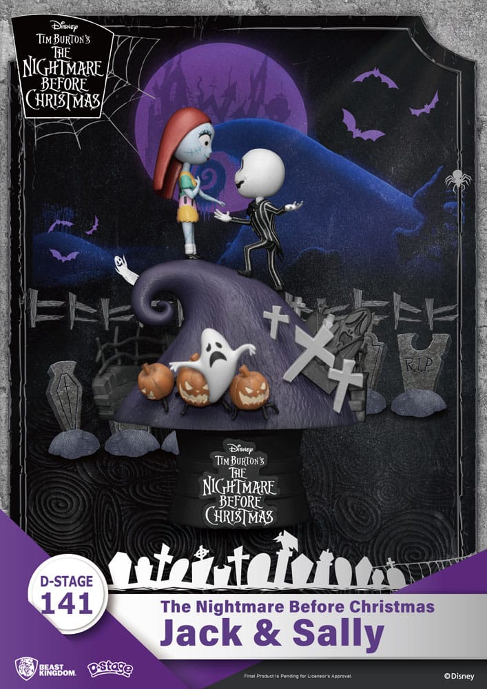 NIGHTMARE BEFORE CHRISTMAS - Jack & Sally - Diorama D-Stage 15cm