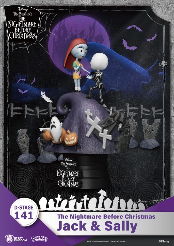 NIGHTMARE BEFORE CHRISTMAS - Jack & Sally - Diorama D-Stage 15cm