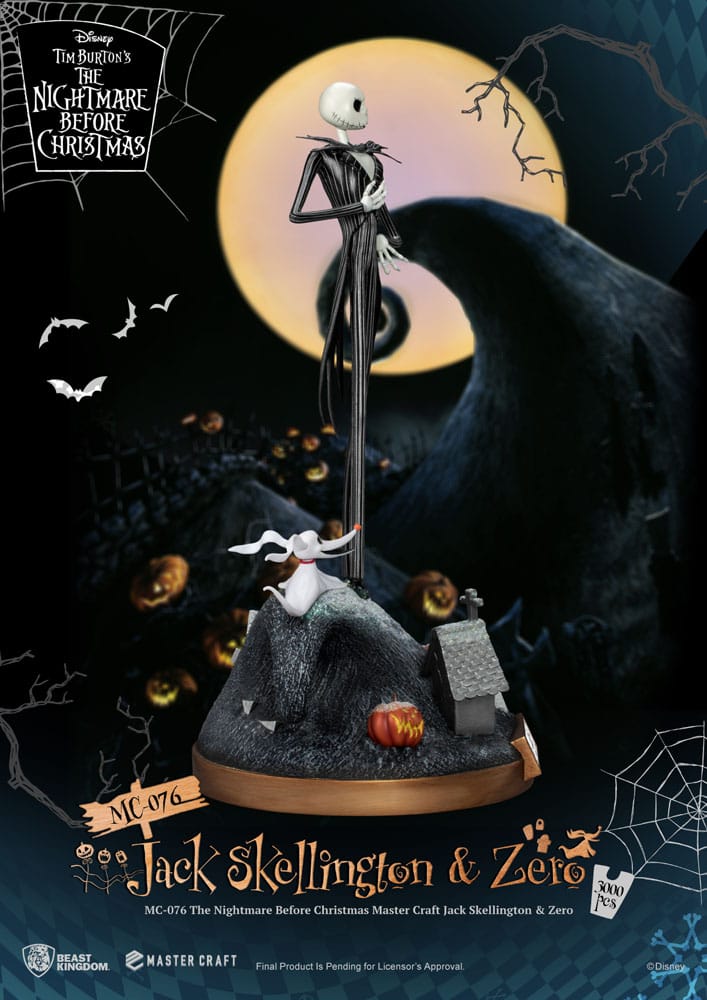NBX - Jack Skellington & Zero - Statue Master Craft 39cm