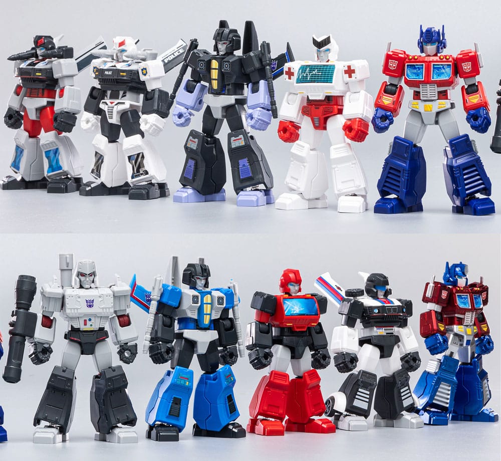 TRANSFORMERS - Galaxy Version 01 - Model Kit Blokees Display 9 pc