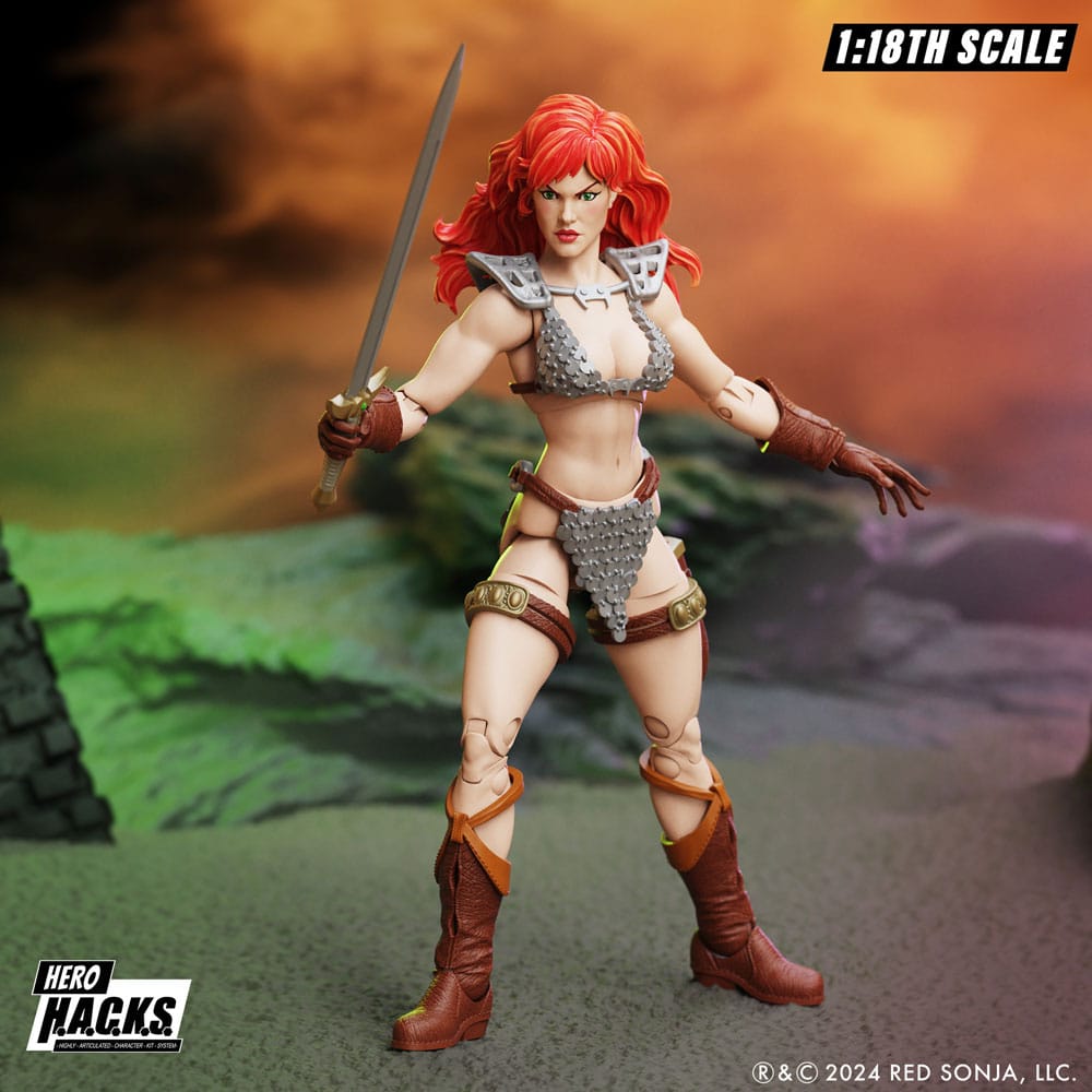 [PREORDER] Red Sonja Hero H.A.C.K.S. Action Figure Red Sonja