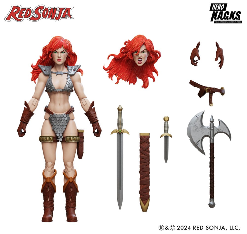 [PREORDER] Red Sonja Hero H.A.C.K.S. Action Figure Red Sonja