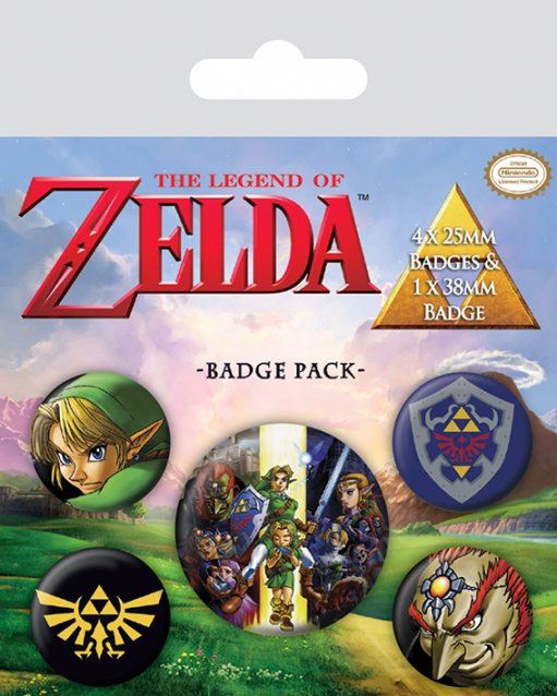 [PREORDER] The Legend of Zelda Pin-Back Buttons 5-Pack Link