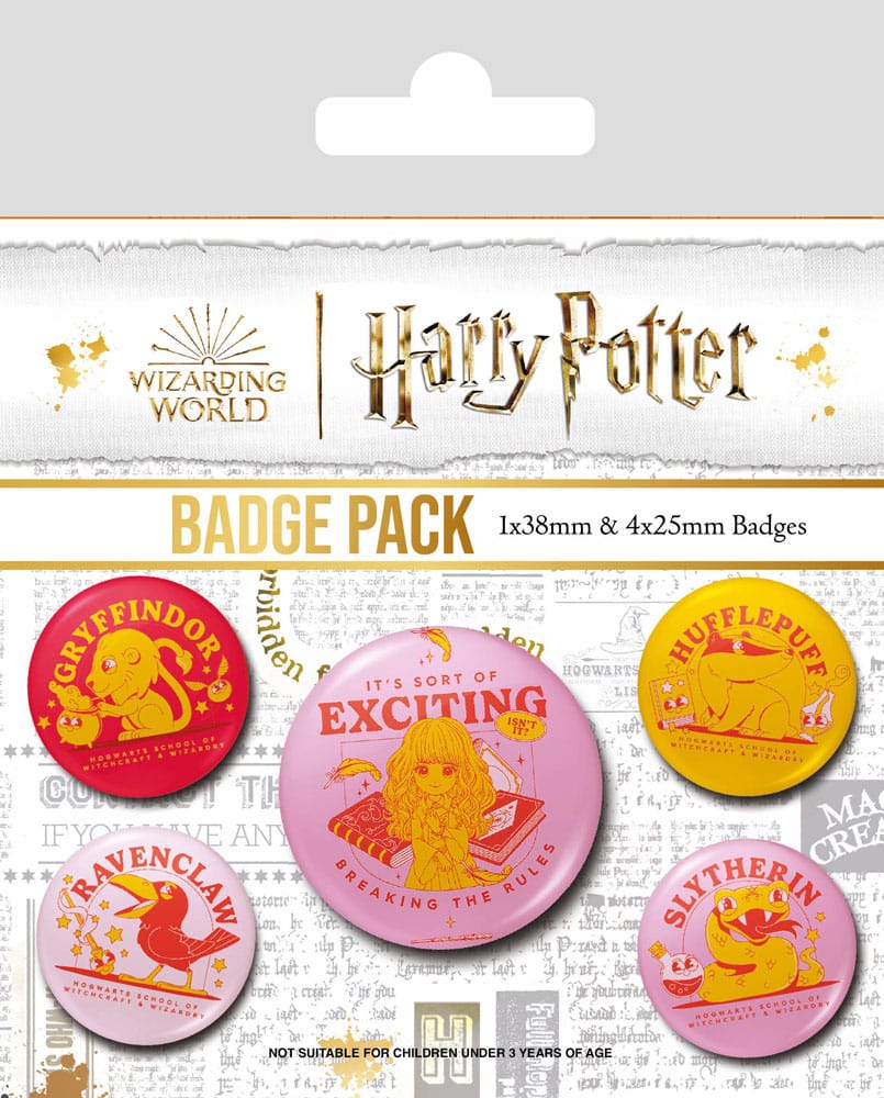 [PREORDER] Harry Potter Pin-Back Buttons 5-Pack Witty Witchcraft