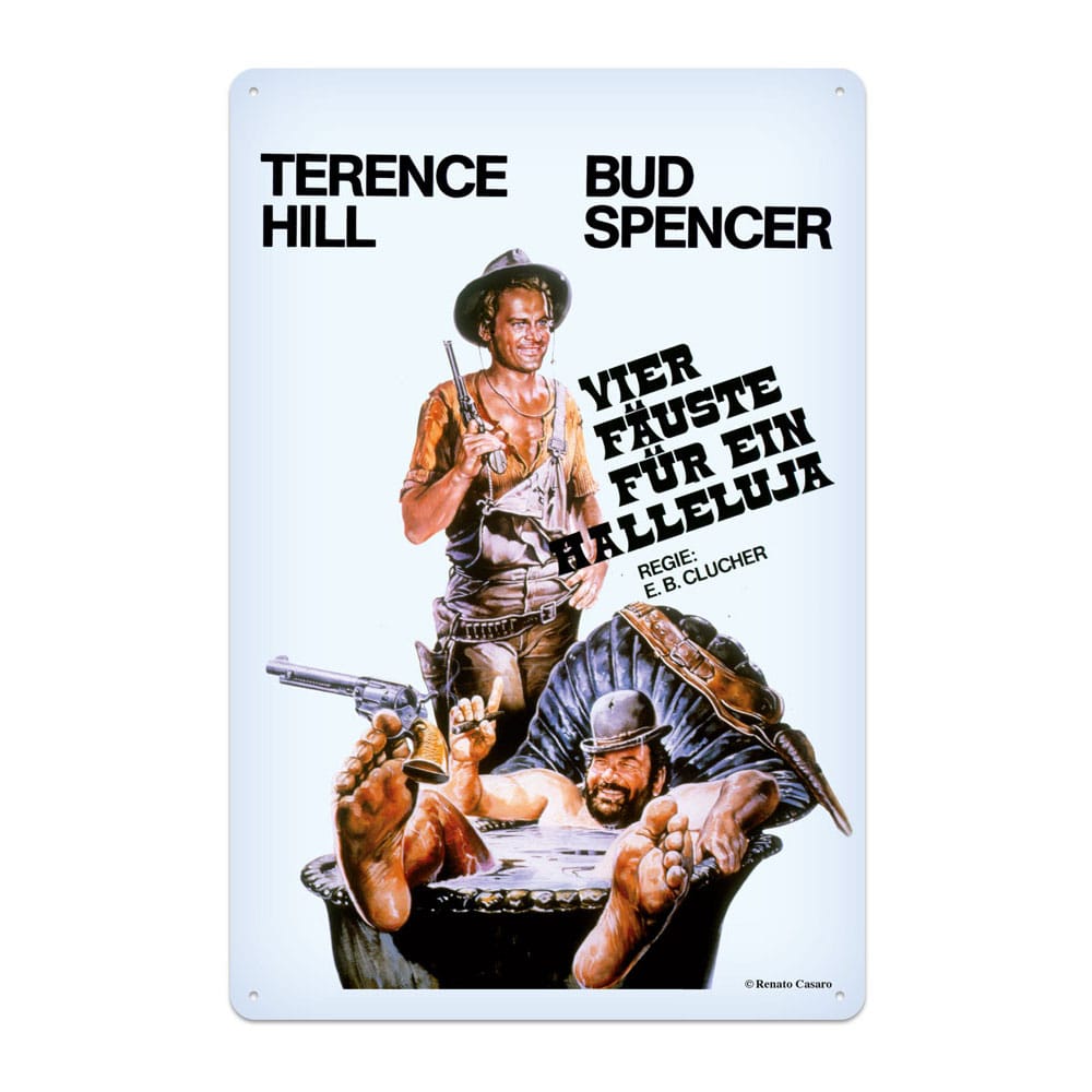 [PREORDER] Bud Spencer & Terence Hill Tin Sign Vier Fäuste für ein Halleluja 20 x 30 cm