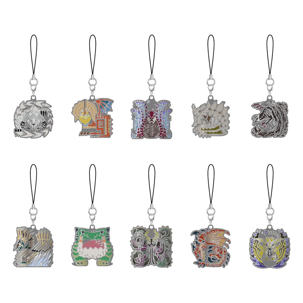 [PREORDER] Monster Hunter Wilds Metal Keychain Monster Icon 5 cm Assortment (10)