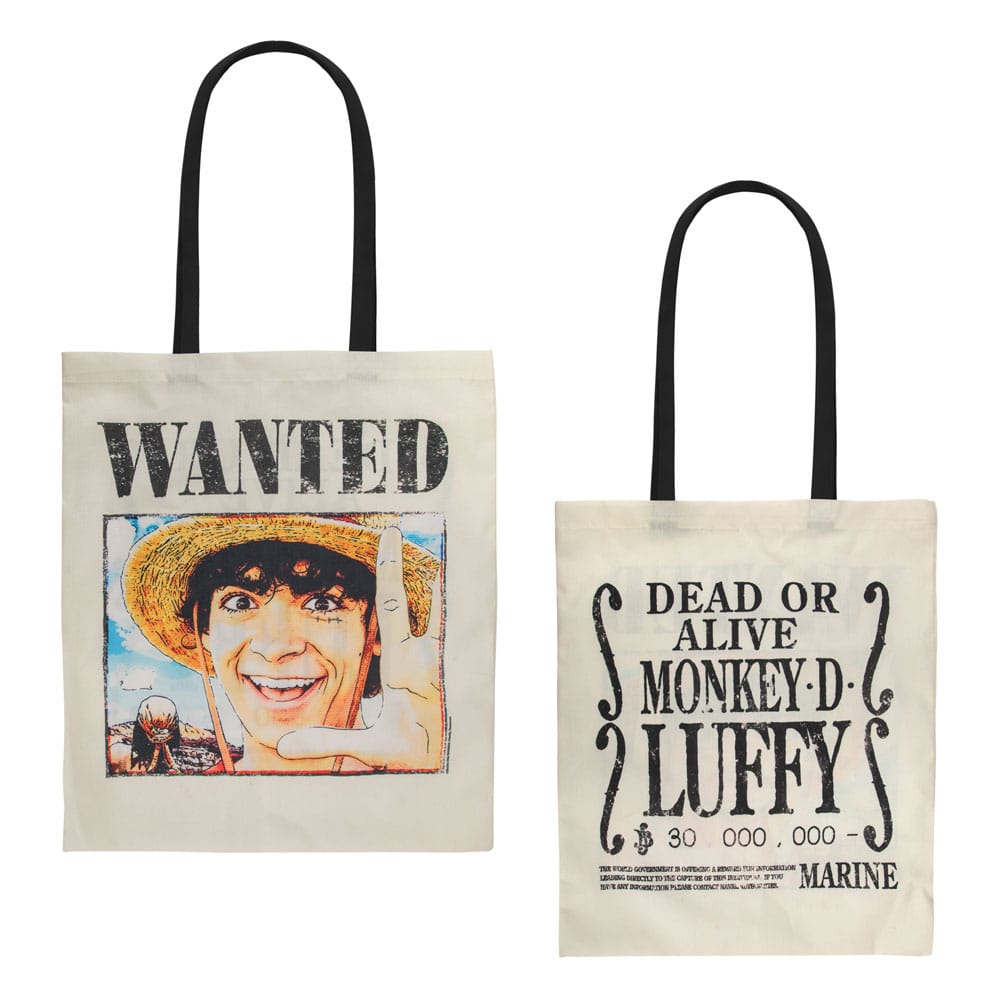 [PREORDER] One Piece Tote Bag Wanted Luffy