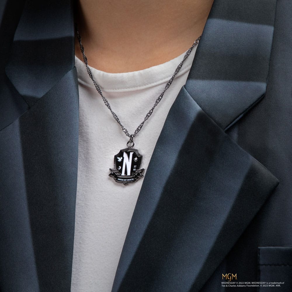 [PREORDER] Wednesday Necklace with Pendant Nevermore Academy Black