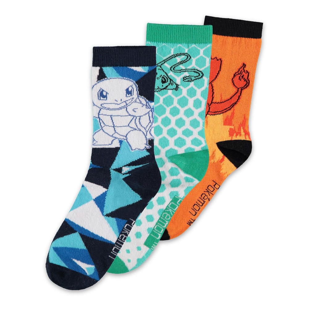 POKEMON - Vibrant - Pack of 3 pairs of socks (S 5,5-9)