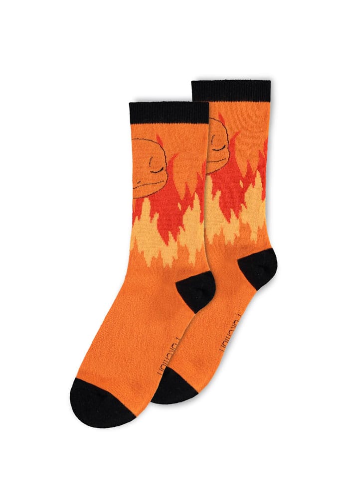 [PREORDER] Pokémon Socks 3-Pack Pikachu, Charmander, Gengar 39-42