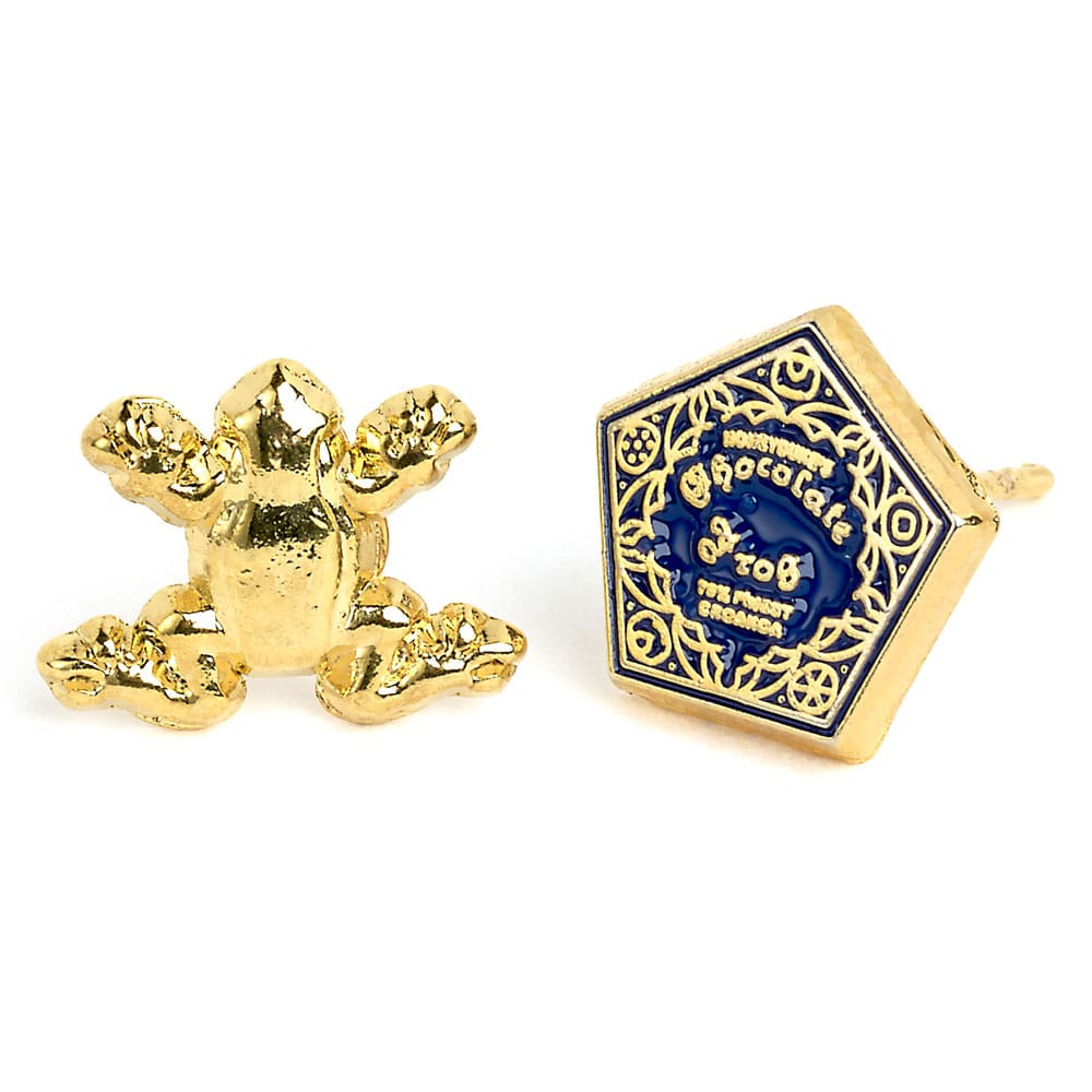 [PREORDER] Harry Potter Earrings Chocolate Frog & Box (Gold plated)