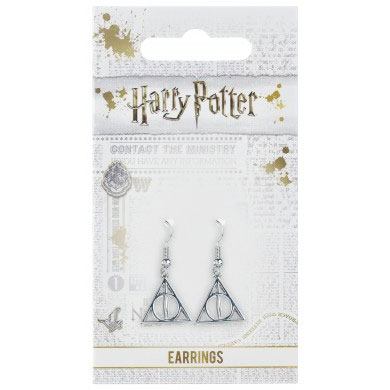[PREORDER] Harry Potter Deathly Hallows Earrings (silver plated)