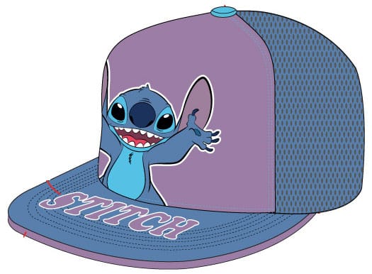 [PREORDER] Lilo & Stitch Curved Bill Cap Stitch Standing