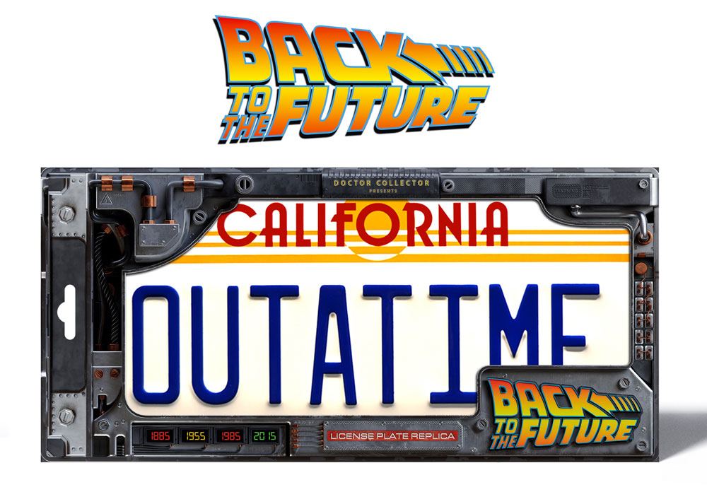 BACK TO THE FUTURE - License Plate 'Outatime' - Replica 1/1