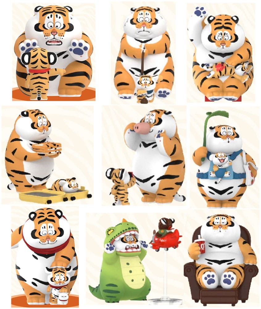 ALEXANDER the Fat Tiger - Roaring Love - Blind Box 8 Figure set 10cm