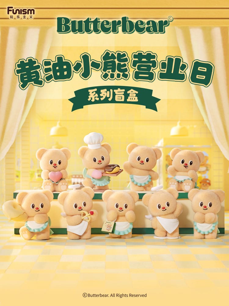 BUTTERBEAR - Operating Day - Blind Box 8 Figure set 10cm