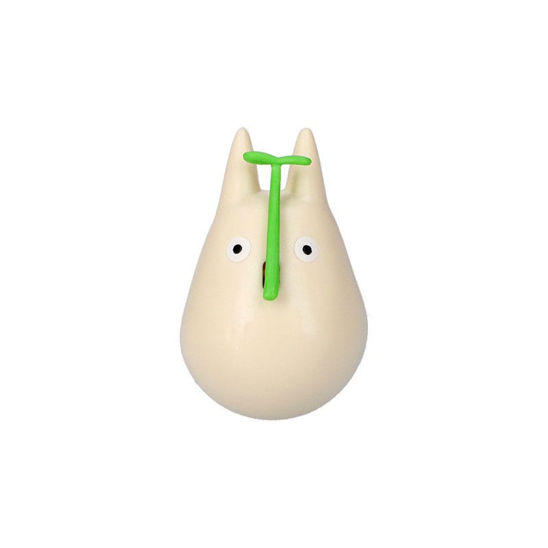 MY NEIGHBOR TOTORO - White Totoro with leaf - Figure Culbuto 4.9cm